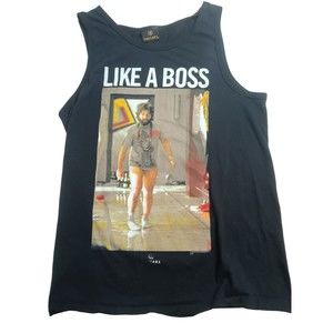Vintage The Hangover "Like A Boss" Black Tank Top Caesars Palace Adult Small